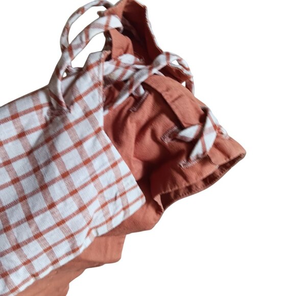 Women's sz 8 Vintage Dress 50's Fashion Frocks Checkered Country Party Dress - Picture 9 of 10